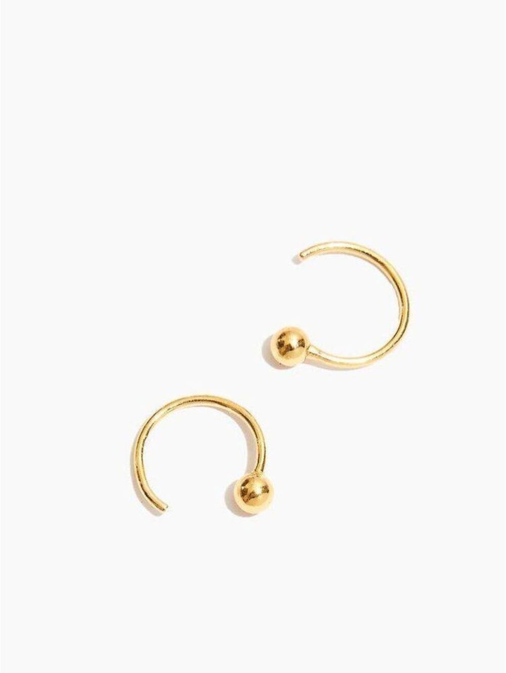 Madewell Open Huggie Hoop Earrings